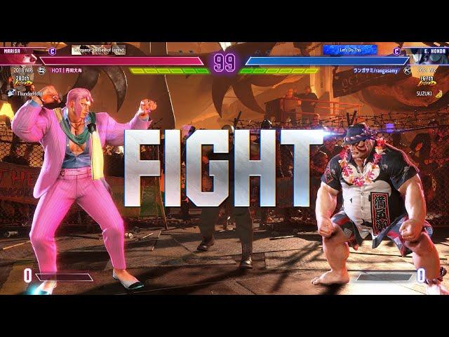 Street Fighter 6  Big Bird (Marisa) Vs Rangasamy (E.Honda) SF6 High Level Matches!