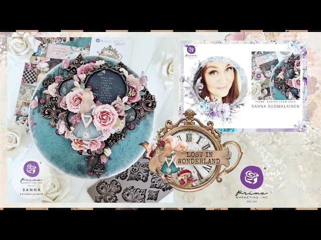 LOST IN WONDERLAND - Mixed Media Layout Tutorial by Sanna Suomalainen