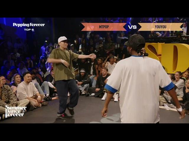 MT Pop vs Youyou TOP 6 Popping Forever | Summer Dance Forever 2024