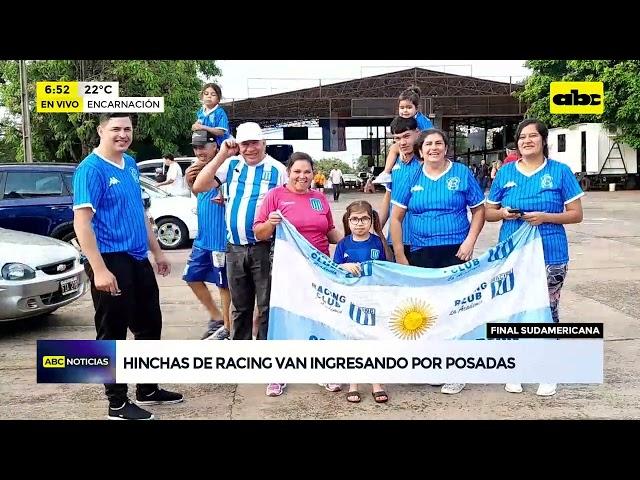 En familia detrás de Racing: hinchas cruzan desde Posadas para vivir la final de la Sudamericana