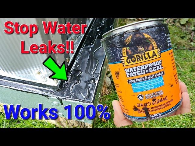 STOP WATER LEAK under the shed!