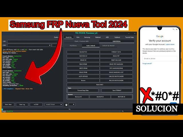 ELIMINAR Cuenta de Google FRP Bypass SamsunG A05 A04 Enable ADB Fail Android 12/13 New FRP Tool