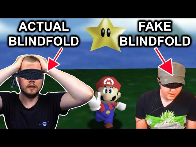 Speedrunner Reacts to FAKE Blindfolded Speedrun