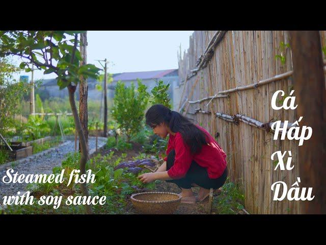 Steamed fish with soy sauce and rolled with mustard greens, have you ever tried it? | Bep Nha Minh