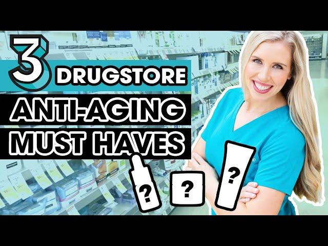 SHOP WITH ME! 3 Drugstore Anti-aging Must Haves | The Budget Dermatologist