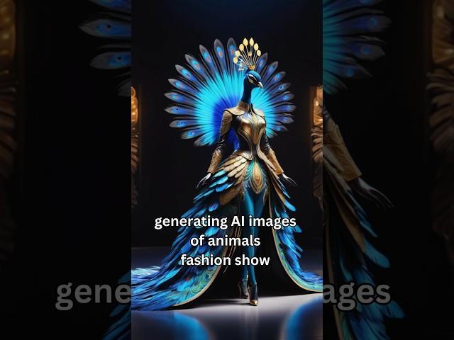 Ai generating ai images of animals fashion show  #ai #aiart #fashion #animals #fashionshow #viral