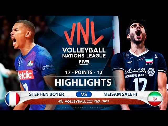 France vs Iran | VNL 2021 | Highlights | Stephen Boyer vs Meisam Salehi