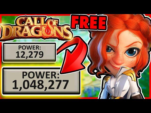 Get 1 MILLION Power FAST as Free to Play in Call of Dragons!