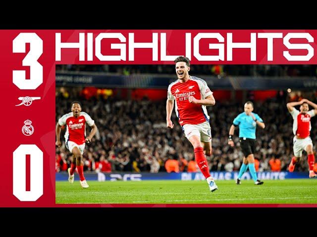 A SPECIAL NIGHT IN N5! | Arsenal vs Real Madrid (3-0) | UCL Highlights | Rice (2) and Merino 