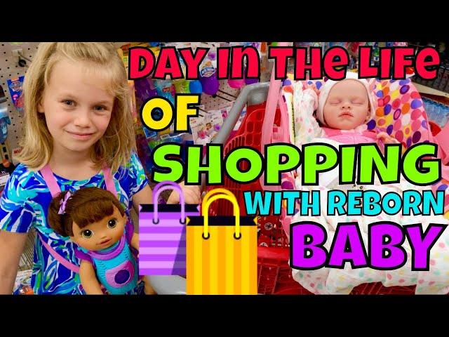 Fun Shopping Trip With Reborn Baby! Day In The Life! Shopping @ Target, Ross & TJ Max!! 