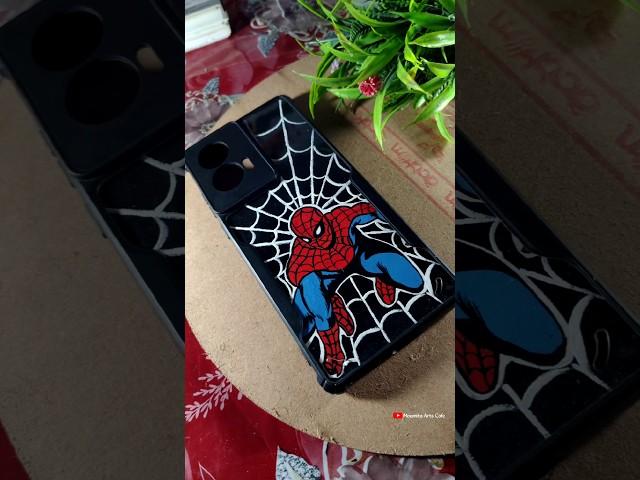 Spider-Man painted phone case diy #spiderman #phone #case #diy #art #shorts #spider #painting