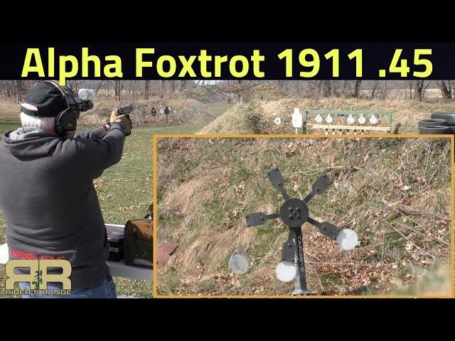 Alpha Foxtrot .45ACP 1911 Range Review & Texas Star at 50 yards