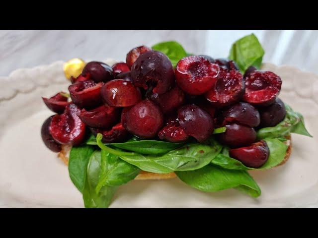 [1분완성] 체리 바질 샌드위치 만들기 Make cherry basil sandwich