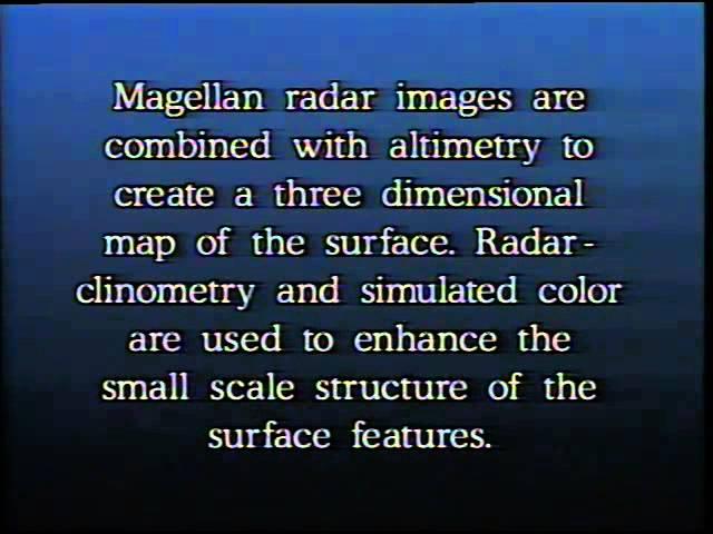 Magellan Venus radar mapping results