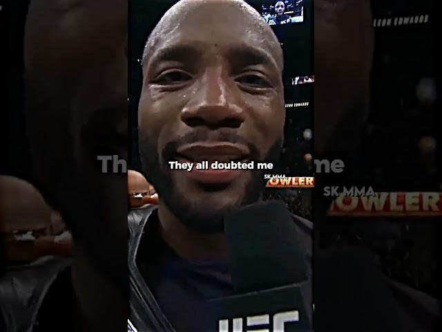 Leon edwards delivered one of the best lines in the UFC