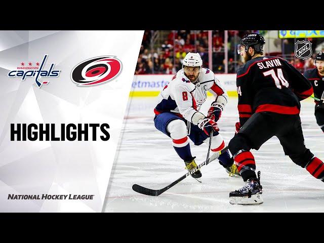 NHL Highlights | Capitals @ Hurricanes 01/03/20