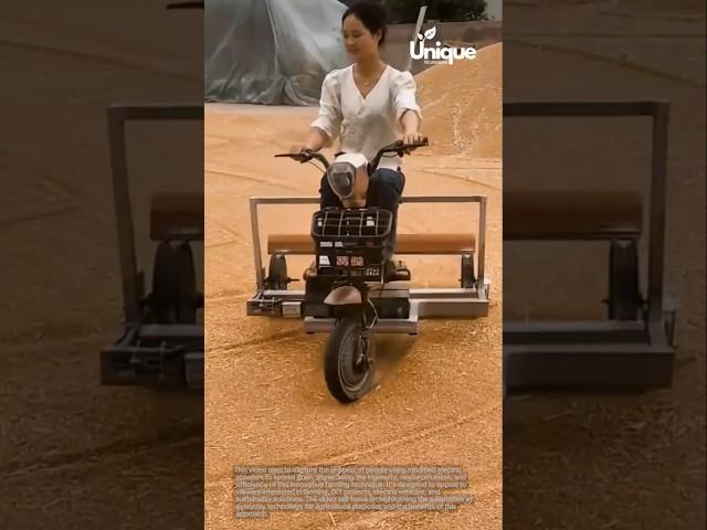 Grain spreading scooter: innovative farming tech
