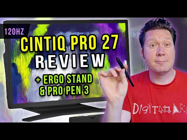 Ultimate Wacom CINTIQ PRO 27 Review + Ergo Stand & Pro Pen 3