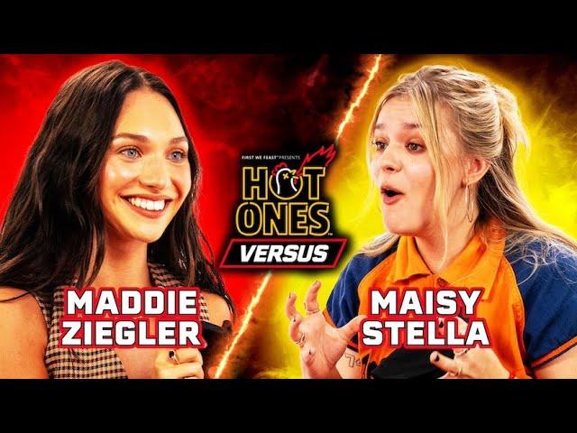 Maddie Ziegler vs. Maisy Stella | Hot Ones Versus