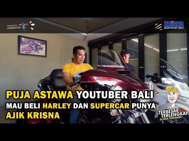 Puja Astawa Youtuber Bali Mau Beli Harley dan Supercar Ajik Krisna?