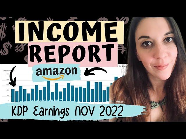 Low Content Publishing Income Report - How Much Earned In November On KDP