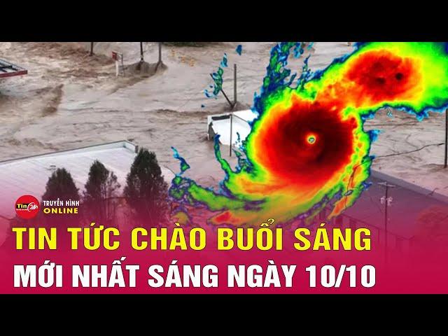 Tin tức 24h mới.Tin Sáng 10/10. Toàn cảnh siêu bão Milton trăm năm có một đổ bộ Florida, Mỹ | Tin24h