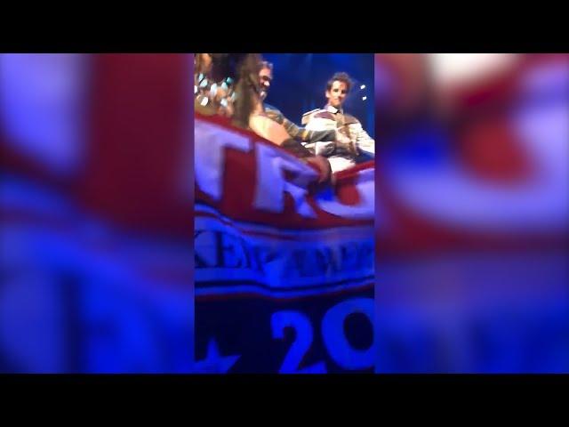 'Frozen' Broadway Actor Grabs Trump Banner From Audience Member During Show