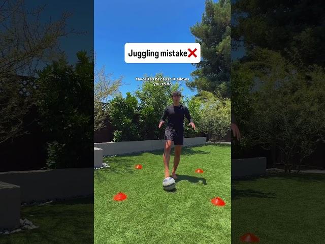 Dont make this juggling mistake #shorts #soccer