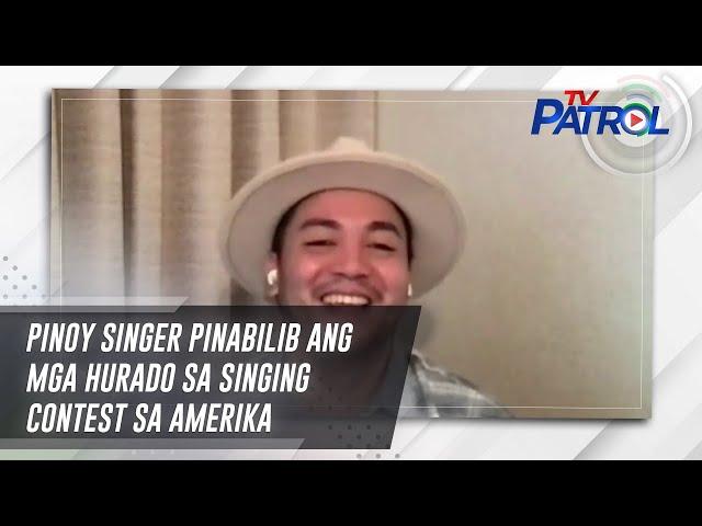 Pinoy singer pinabilib ang mga hurado sa singing contest sa Amerika | TV Patrol