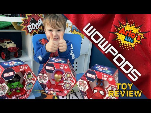 Arlo's toy review and unboxing | Marvel WOW PODS ! | Hulk | Spider man | Iron man