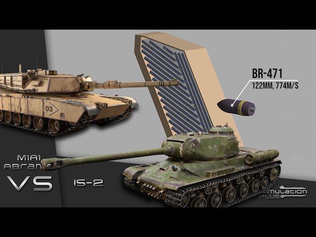 IS-2 VS M1A1 Abrams | Armour Piercing Simulation