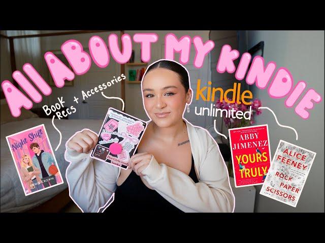 all about my kindle 🩷 kindle unlimited book recs, accessories + why you should buy a kindle