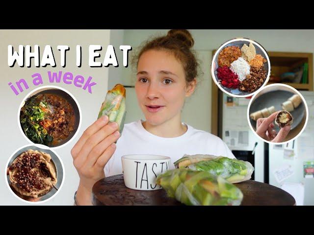 VEGAN WHAT I EAT IN A WEEK ️ easy & quick recipes