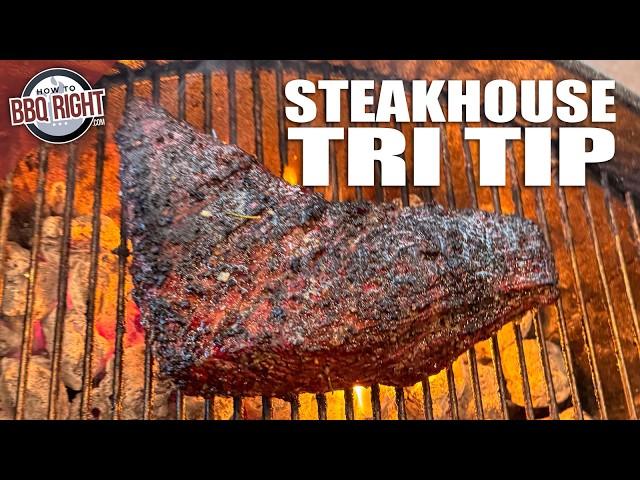 Reverse Seared Tri Tip - basted with a Steakhouse Butter