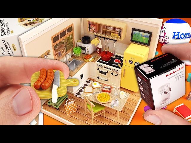 Making A Miniature Kitchen! Rolife vs Mini Brands & MiniVerse