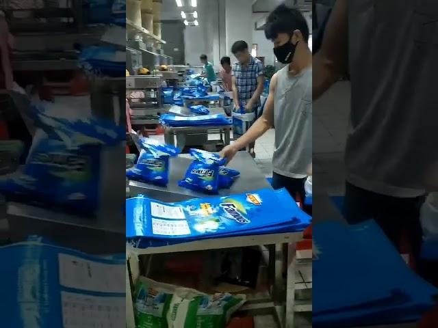 household detergent powder packing workshop