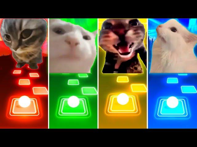 Chipi Chipi Chapa Chapa Cat vs Vibing Cat vs Doorbell Cat vs Coffin Dance Cat - Tiles Hop EDM Rush