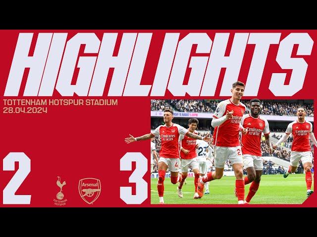 HIGHLIGHTS | Tottenham Hotspur vs Arsenal (2-3) | Saka, Havertz | Derby day delight!