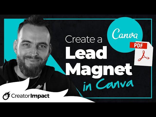 How to Create a Lead Magnet in Canva in PDF (Canva Tutorial for Beginners)