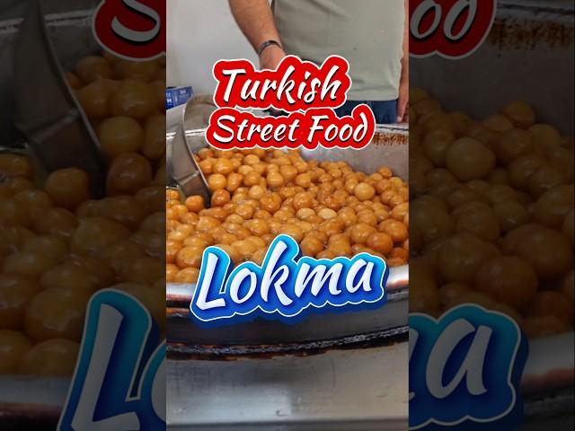 Turkish Lokma Made Fresh in a Food Truck | Street Dessert Delight!