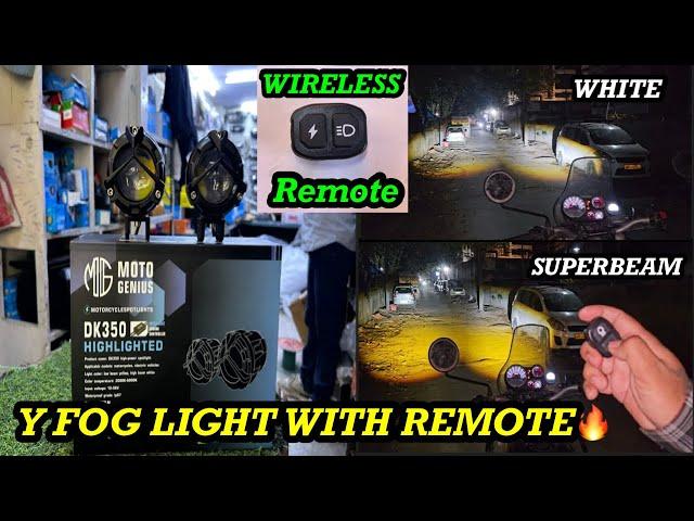 Y FOG LIGHTS WITH WIRELESS REMOTE 60W+60W POWER || DELIVERY AVAILABLE CONTACT 9999821600