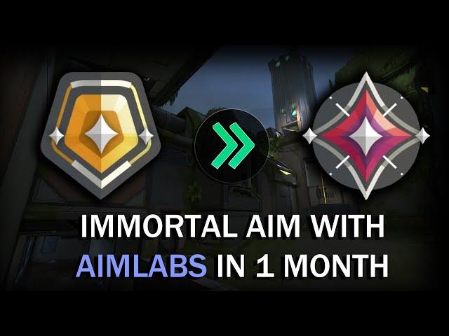 Valorant: How I got immortal aim using aimlabs in 1 month