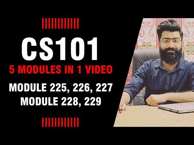 CS101 | MS-Access | Module 225, 226, 227, 228, 229, | SHORT LECTURES | By: Prof. Khaliq Mirza