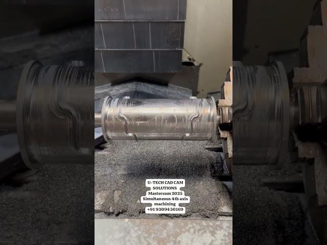 Lear Mastercam 2025 simultaneous 4th axis vmc programming and get placed 100% #mastercam #4thaxis