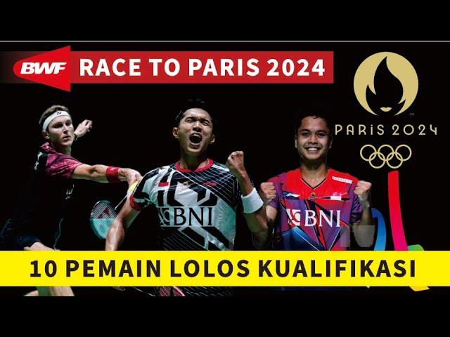 TERBARU TOP 10 DAFTAR Sementara PEMAIN LOLOS KUALIFIKASI OLIMPIADE PARIS 2024