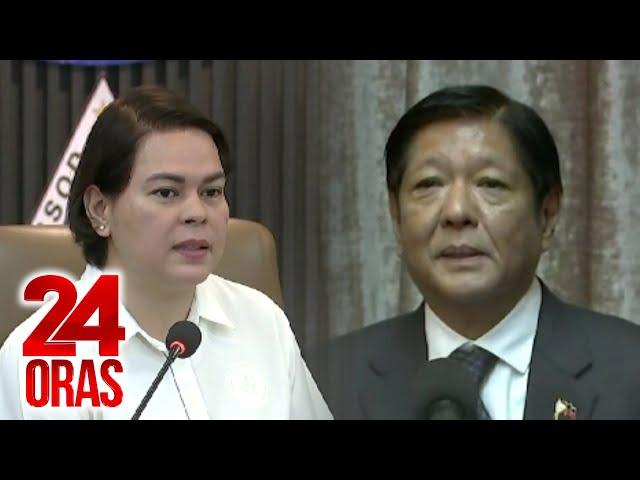 Mga indikasyon sa pagkakawatak nina Marcos at Duterte, nagsimula noong 2023 | 24 Oras