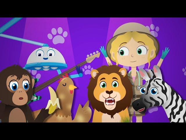 Sing-a-Long with Dr. Poppy and her Animal Friends | Animals For Kids | Cartoon Animals