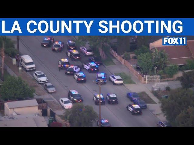3 hurt, 2 being police officers, from shooting scene in Baldwin Park | FOX 11 LA