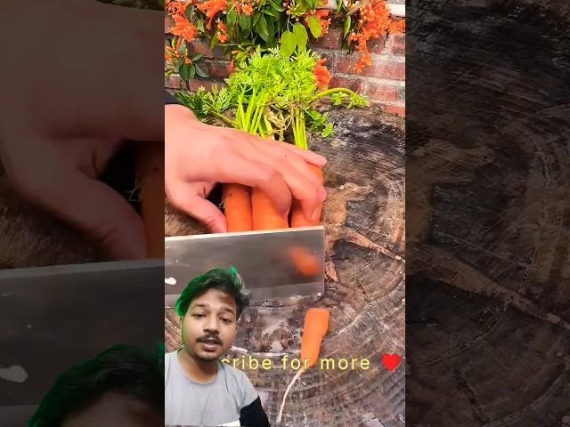Caret cutting easily #vegetables #garden #gardening #prajapati #tomato #satisfying #tech #nature