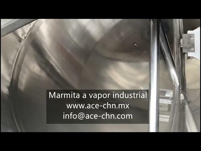 Marmita a vapor industrial